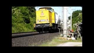 DB Netz Br203 3017 und Br203 3025 mit Unkrautvernichtungszug [upl. by Dwane]