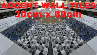 CERAMIC ACCENT WALL TILES 30cm x 60cm sa Wilcon [upl. by Mack]