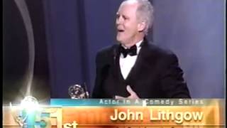 John Lithgow wins 1999 Emmy Award for Lead Actor in a Comedy Series [upl. by Gnilrad]