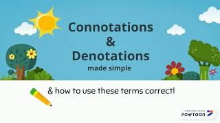 Easy Connotation and Denotation English Language Examples [upl. by Kalam]