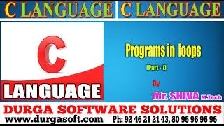 C language Programs in loops Part  1 by Shiva [upl. by Gide630]