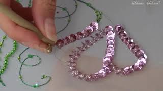 Luneville Embroidery Tutorial Professional Lesson 6 [upl. by Lohner]