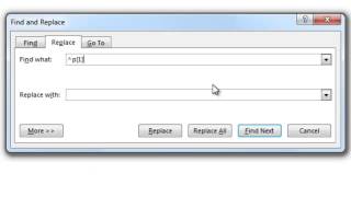 Word Use Replace to remove line breaks [upl. by Sherwynd]