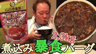 【大食い】ココイチ監修！23kg煮込みハンバーグを激食らう！！ [upl. by Wiles]