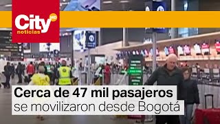 Terminales terrestres reciben decenas de miles de pasajeros en Bogotá  CityTv [upl. by Jaela]