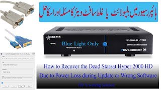 How to Recover DeadBlue Light Hyper 2000HD due to Power Loss or Wrong Software Update in UrduHindi [upl. by Aicilic]