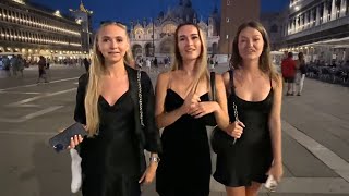 🔴🇮🇹 VENICE ITALY LIVESTREAM FROM ST MARKS SQUARE IN VENICE ST MARKS BASILICA VENICE NIGHT WALK [upl. by Nnyleak]