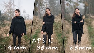 Brennweitenvergleich PORTRAIT APS C  16mm vs 24mm vs 35mm vs 50mm vs 85mm Sony Alpha 6000 [upl. by Imoyik]