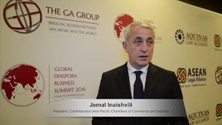 Jemal Inaishvili President Confederation Asia Pacific Chambers of Commerce and Industry at GDBS 2016 [upl. by Altheta479]