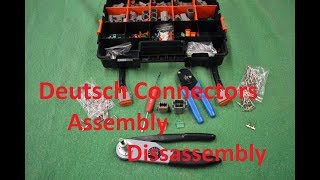 Deutsch Connectors Assembly Instructions Disassembly Crimp Tool [upl. by Kern52]