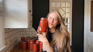 How I Make Homemade Tomato Sauce Canning My 2023 Tomato Harvest [upl. by Siver]