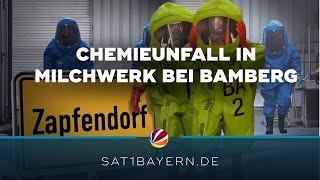 Chemieunfall im Landkreis Bamberg Salpetersäure in Milchwerk ausgetreten [upl. by Demitria791]