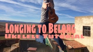 Longing to Belong Eddie Vedder  Ukulele Tutorial [upl. by Husha]