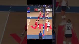 The reaction is excellent volleyball volleyballworld epicvolleyball libero reaction [upl. by Wynnie]