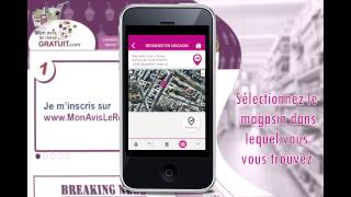 Découvrez lapplication mobile MonAvisLeRendGratuit [upl. by Barcellona]