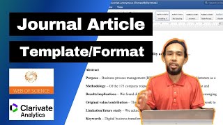 JOURNAL ARTICLE TEMPLATEFORMAT  Template Artikel Jurnal Ilmiah [upl. by Ahtenek]