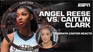 Andraya Carter amp Stephen A Smith address Angel Reese’s Flagrant 1 vs Caitlin Clark  First Take [upl. by Nyahs]