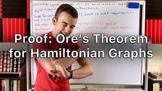 Proof Ores Theorem for Hamiltonian Graphs  Sufficient Condition for Hamilton Graphs Graph Theory [upl. by Anol624]