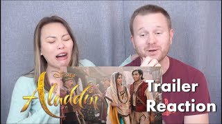 ALADDIN  Official Trailer Reaction [upl. by Lecirg485]