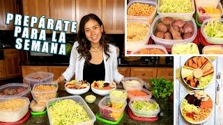 PREPARACION DE COMIDA VEGANA PARA LA SEMANA [upl. by Aseneg210]