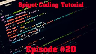 Spigot Coding Tutorial Ep20  Adding ActionBars [upl. by Raleigh676]