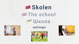 Tema Skolen A2 Setninger norsk språk norskkurs norwegian skolen school languagelearning [upl. by Carmelia]