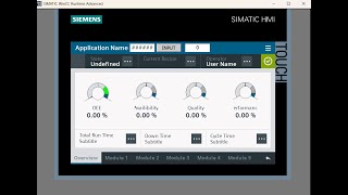 SIEMENS TP900 HMI ADVANCE DESIGNATTARCTIVE HMI DESIGNOEE DASHBOARDMES hmi siemens plc [upl. by Magena]