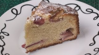 Rhubarb and Custard Cake Recipe [upl. by Omixam]