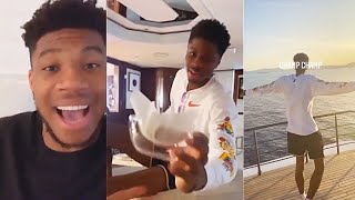 Giannis Cant Believe How Lakers Kostas Antetokounmpo Is Living After Winning Championship [upl. by Wesley]