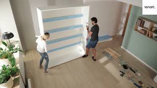 Bed Concept Wall Bed Assembly Video  Arthauss Furniture [upl. by Gagne333]