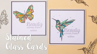 How to Create a Stained Glass Card  Sizzix [upl. by Nosrac]