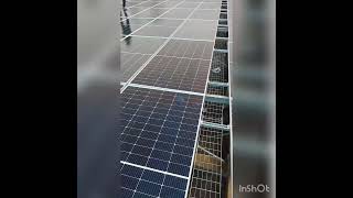 Axitec Solar panels 545w installing 160KW On grid Solar systemgreenenergy solarsystem solar [upl. by Middlesworth]