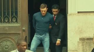 Conor McGregor in handcuffs walkes out of police station after backstage melee he instigated [upl. by Salba]