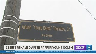 Young Dolphs legacy honored with street renaming in Castalia Heights [upl. by Nnylyt411]