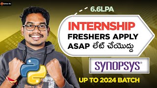 Synopsys Hiring Interns for Freshers [upl. by Esinahs363]