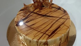 تحضير أحسن كيكة خوخ بالكراميل وبأبسط المكونات  entremet caramel pêche [upl. by Adnoel]