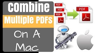 Combine Multiple PDFs Into One Using Automator on a Mac  FREE amp EASY FOR BEGINNERS [upl. by Ahtanaram]