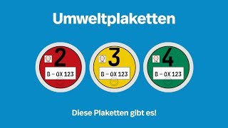 Umweltplaketten  Ein Überblick I Kennzeichenboxde [upl. by Sochor]