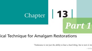 Clinical technique for Amalgam Restorations part 1 Advantages amp Disadvantages of Amalgam [upl. by Eiffub]