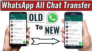 Transfer Whatsapp Messages From old Android to New Android Phone  How to Move WhatsApp to New Phone [upl. by Pesvoh]