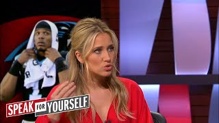 Kristine Leahy discusses Cam Newton laughing at a female reporters question  SPEAK FOR YOURSELF [upl. by Aveneg843]