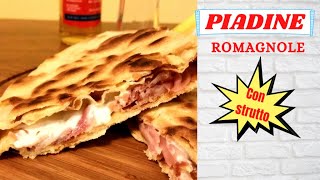 PIADINE ROMAGNOLE SFOGLIATE con strutto  ricetta originale romagnola [upl. by Ellett775]