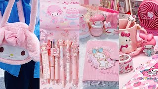 My Melody 💕Sanrio✨ stationery haul  ASMR cindyasmr [upl. by Naiviv]