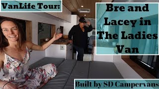 VanLife Tour The Ladies Van  Built by SD Campervans [upl. by Romalda]