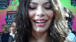 Miranda Cosgrove at the 2010 Nickelodeon Kids Choice Awards [upl. by Enirual783]