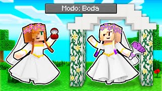 LYNA y ELA SE CASAN en Minecraft 😍😱 BODA LYNELA [upl. by Demitria]