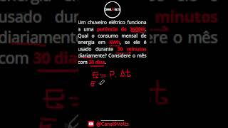 Como calcular a energia gasta shorts resistor [upl. by Schonthal]