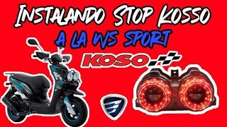 Como instalar el stop KOSO a la Iltalika WS SPORT 150  175 [upl. by Eseenaj]