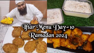 Iftar Menu Day10🌙 Ramadan2024Arabian PuddingBhungra BatataRussian CutletsPatels Kitchen [upl. by Puett]