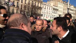 Altercation pro et contre Bouteflika 4éme mandat à Marseille [upl. by Kcirdderf]